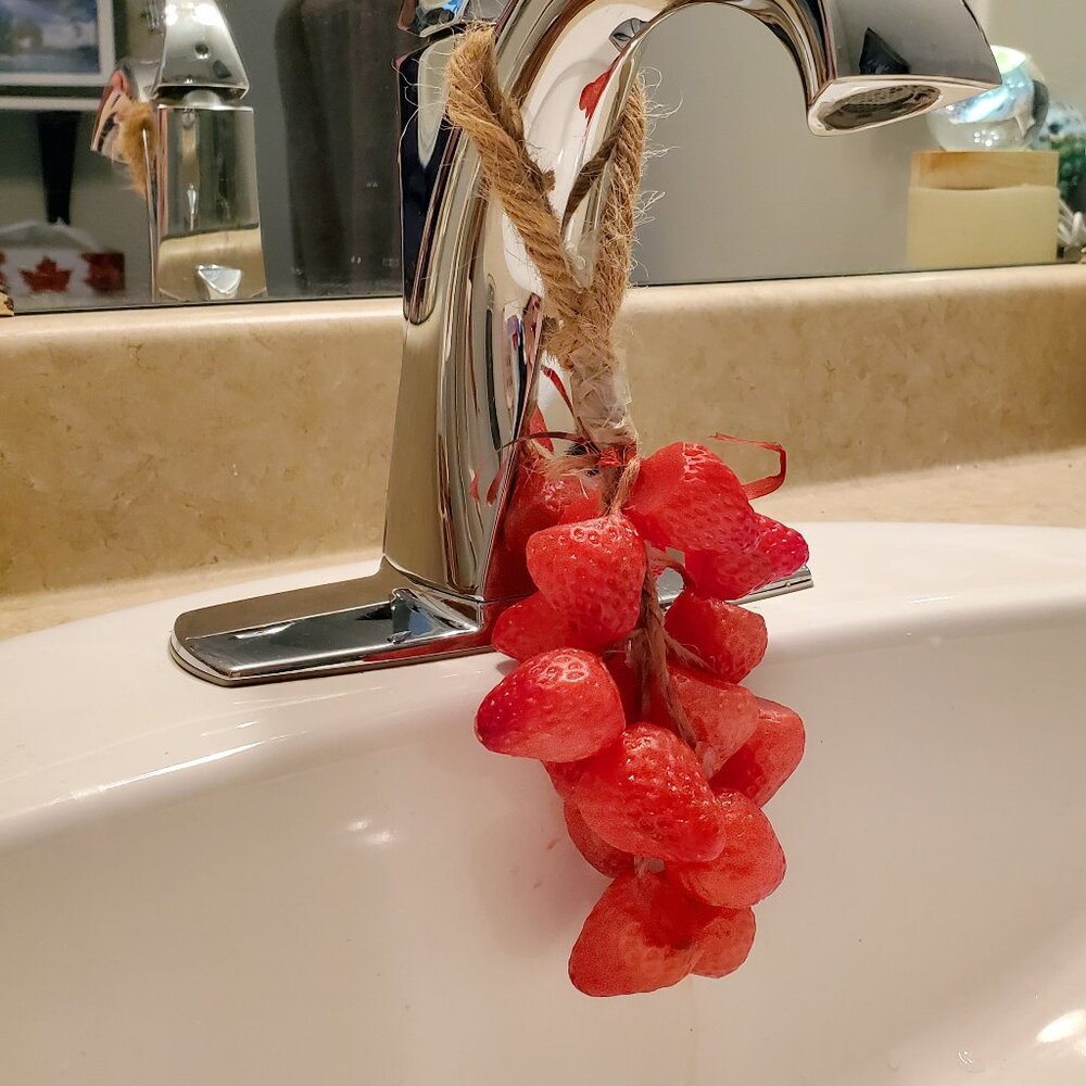 Fresh Picked Strawberries Soap on a rope